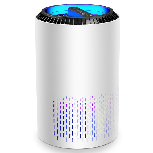 Kloudic Portable Air Purifier with UV Light - White
