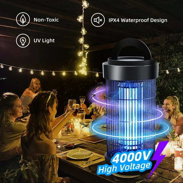 KLOUDIC Bug Zapper for Outdoor and Indoor Fly and Mosquito Traps