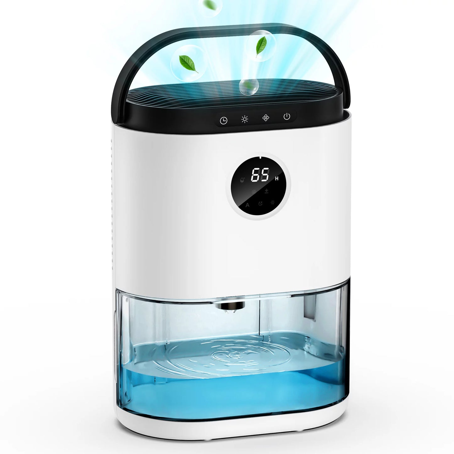 KLOUDIC 78oz 2300ml Dehumidifier for Home up to 480 Sq ft With Humidity Control Portable Ultra Quiet Dehumidifiers