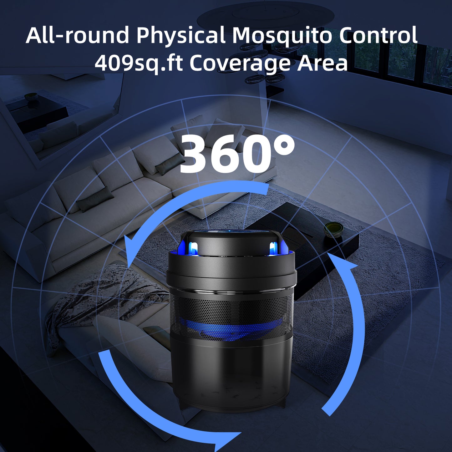 KLOUDIC Bug Zapper, Insect Trap indoor ,Electric Mosquito Killer, USB Powered Non-Toxic Pest Control for Home ,Capming