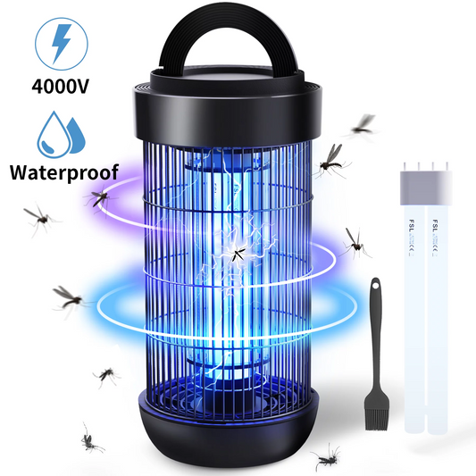 KLOUDIC Waterproof 4000V Detachable Electric Mosquito Killer Bug Zapper Electronic Insect Fly Trap for Outdoor and Indoor