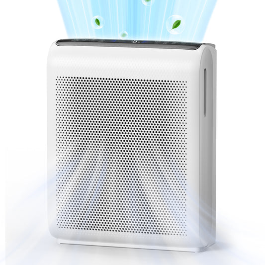 KLOUDIC Air Purifier for Home Large Room up to 4000 Sq.ft/2h, HEPA Washable Pre-Filter, Auto Mode & PM2.5 Sensor Display, Removes 99.97% Pet Dander, Smoke, Odor, Pollen, Smart Air Cleaner for Bedroom
