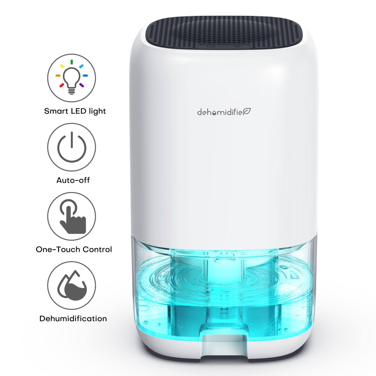 KLOUDIC Dehumidifier,280 sq.ft Dehumidifier for Room,35oz Portable Water Tank,Ultra Quiet with Auto Shut Off