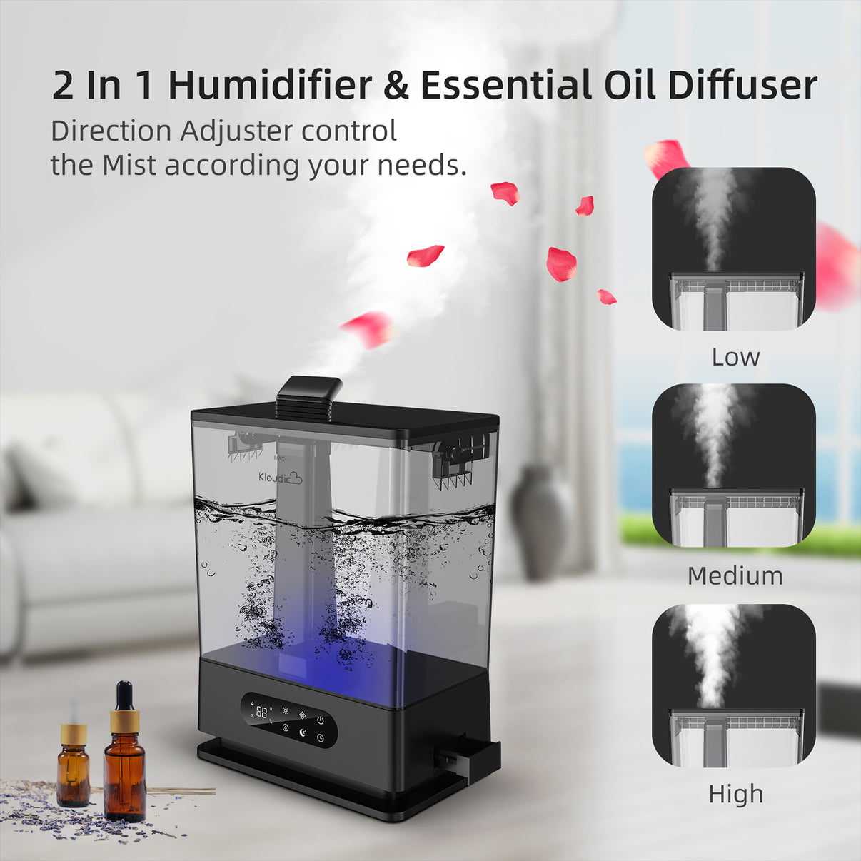 [DHJS06] 6.5L Large Humidifier for Bedroom kloudic