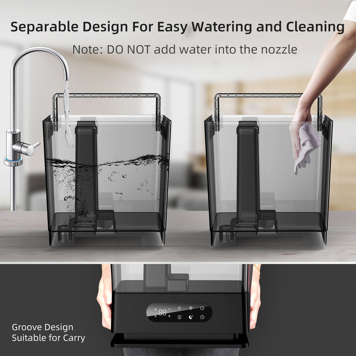 [DHJS06] 6.5L Large Humidifier for Bedroom kloudic